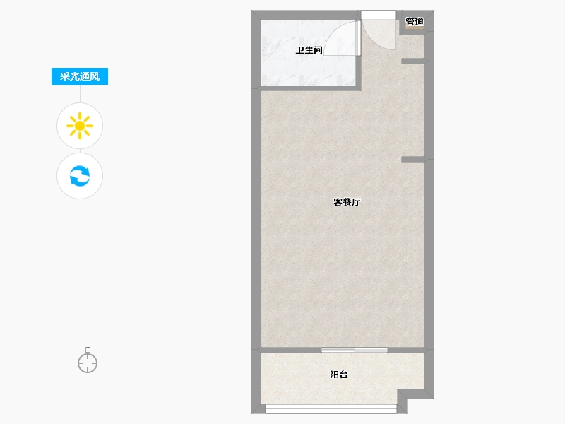 福建省-厦门市-古龙山语听溪　51m²-40.80-户型库-采光通风