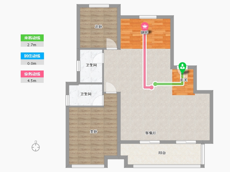 安徽省-合肥市-中海�X湖湾-92.30-户型库-动静线