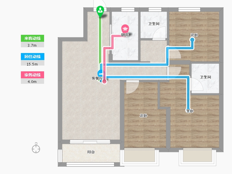 天津-天津市-融创御河宸院融创御河宸院6号楼,融创御河宸院16号楼,融创御河宸院17号楼,建面10-74.38-户型库-动静线