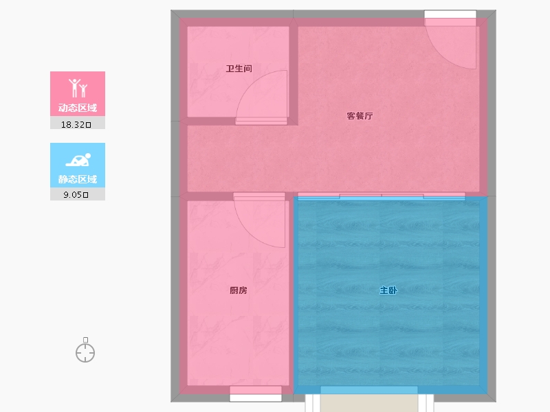 天津-天津市-珠江京津一品9号楼,13号楼,26号楼,30号楼,33号楼,20号楼建面37-24.35-户型库-动静分区