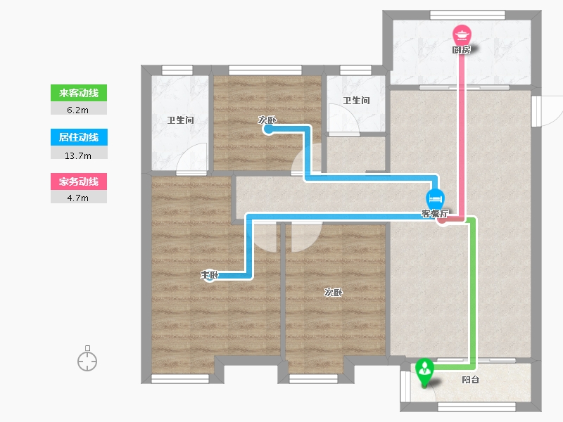 天津-天津市-金地新城大境8号楼,9号楼,10号楼,11号楼,12号楼,艺馨佳苑13号楼,-77.59-户型库-动静线