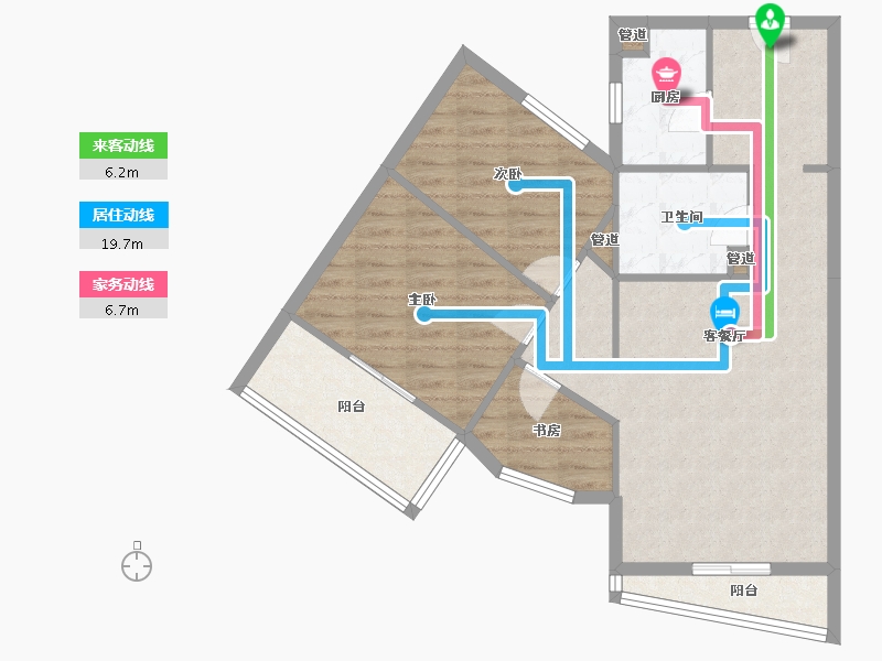 福建省-厦门市-金都海尚国际5号楼113m²-79.11-户型库-动静线