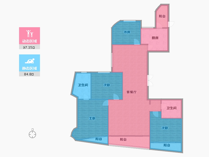 福建省-厦门市-金都海尚国际4号楼211m²-168.80-户型库-动静分区