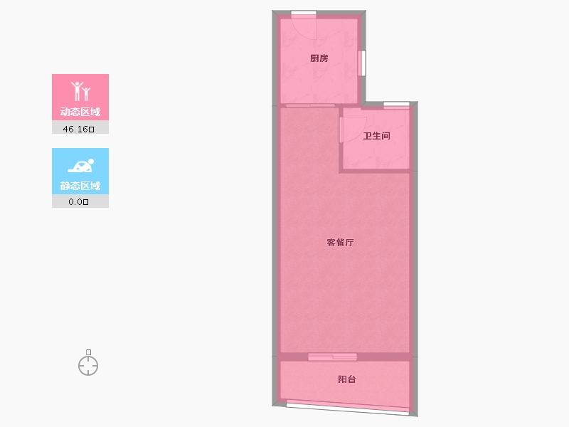 福建省-厦门市-金都海尚国际5号楼58m²-41.44-户型库-动静分区