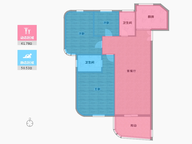 福建省-厦门市-金都海尚国际6号楼139m²-103.18-户型库-动静分区