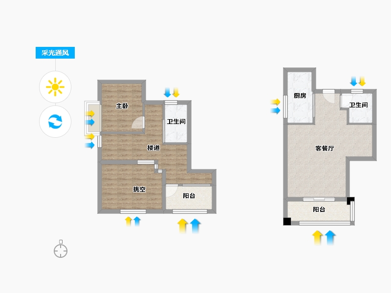 福建省-厦门市-招商雍和府　89m²-82.51-户型库-采光通风