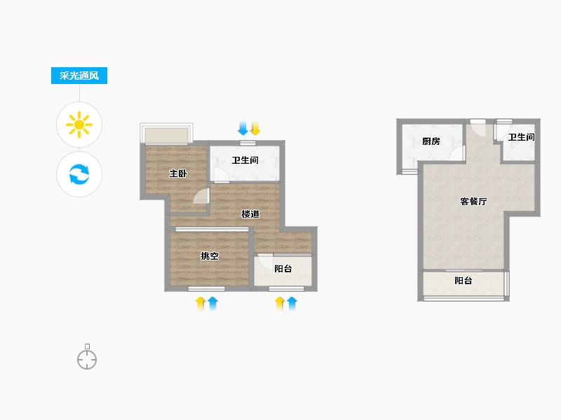 福建省-厦门市-招商雍和府　89m²-81.52-户型库-采光通风