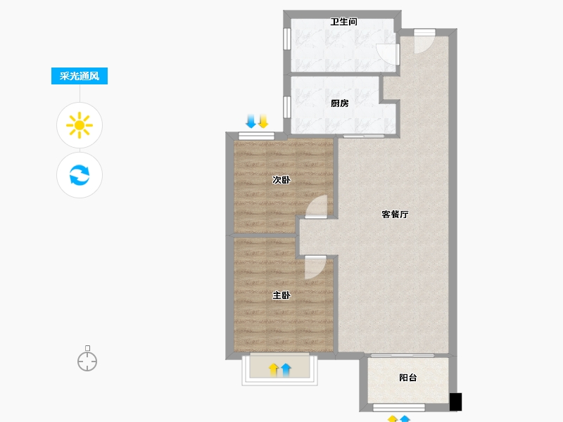 天津-天津市-香江健康小镇丹桂园（临江府）5号楼,丹桂园（临江府）10号楼,丹桂园（临江府）1号楼,丹-69.60-户型库-采光通风