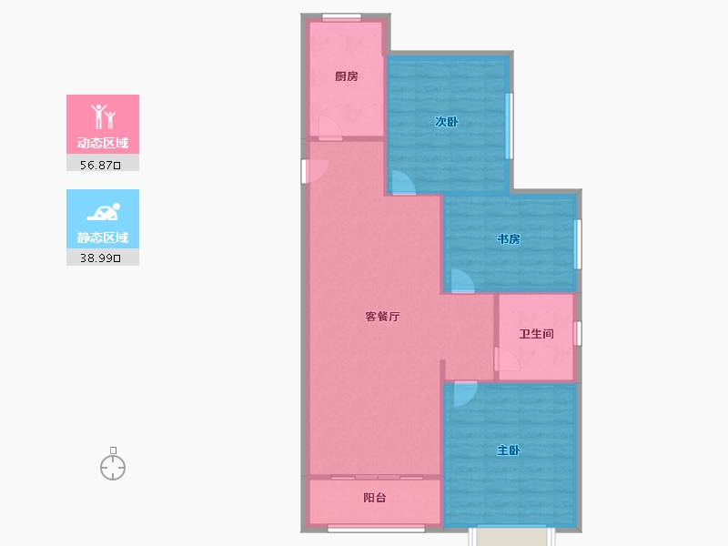 天津-天津市-香江健康小镇丹桂园（临江府）5号楼,丹桂园（临江府）10号楼,丹桂园（临江府）1号楼,丹-88.00-户型库-动静分区