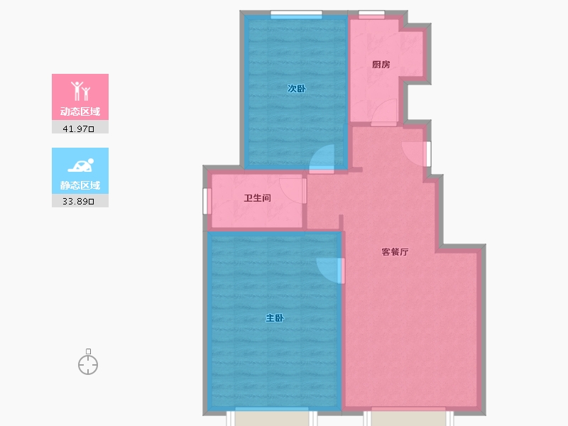 天津-天津市-宝坻万科城市之光1号楼,2号楼,3号楼,32号楼建面85m²-68.00-户型库-动静分区