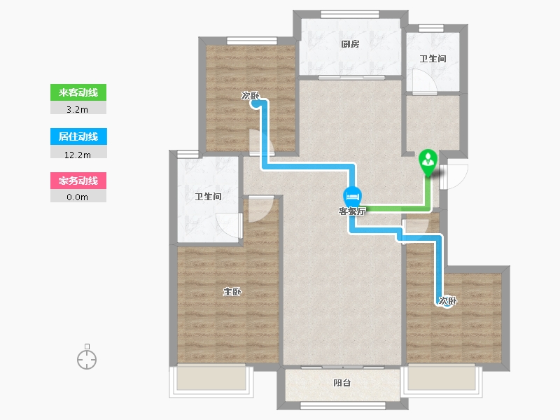 天津-天津市-保利东郡13号楼,16号楼,21号楼,24号楼,26号楼,22号楼,23-91.85-户型库-动静线