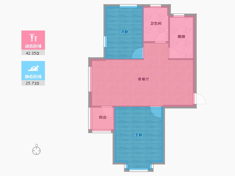 天津-天津市-海泰海港花园32号楼,34号楼,36号楼,37号楼,39号楼,40号楼,41-61.83-户型库-动静分区