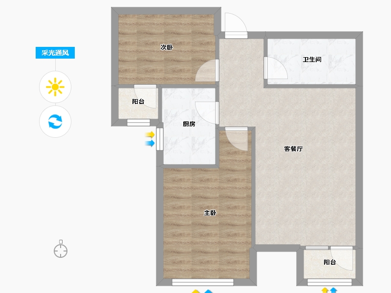 天津-天津市-海泰海港花园32号楼,34号楼,36号楼,37号楼,39号楼,40号楼,41-60.20-户型库-采光通风