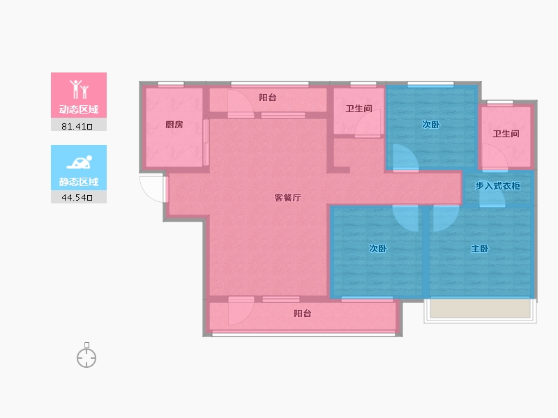 天津-天津市-沽北壹號29号楼,30号楼140m²-112.00-户型库-动静分区