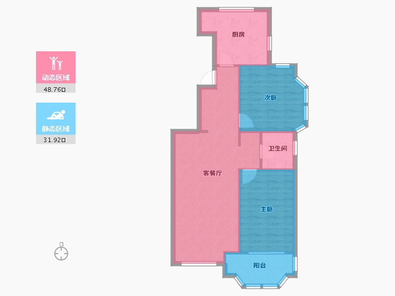 天津-天津市-基业世琾1号楼,2号楼,3号楼,4号楼,5号楼,6号楼,7号楼,8号楼-73.33-户型库-动静分区