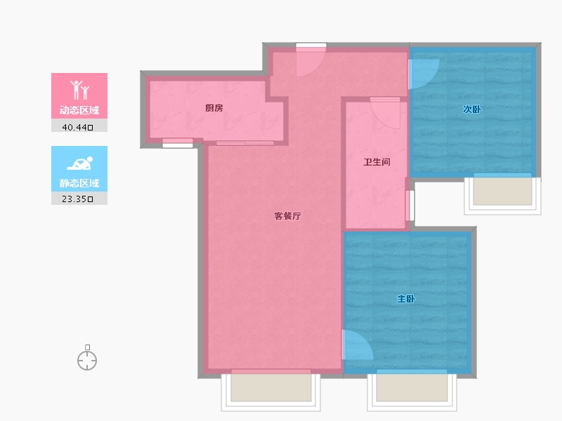 天津-天津市-福晟公元乐府84号楼,80号楼,81号楼,82号楼,83号楼,76号楼,77-57.60-户型库-动静分区