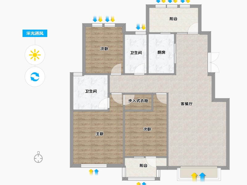 天津-天津市-泊玺苑8号楼,泊玺苑9号楼,泊玺苑10号楼,天房泊玺苑泊玺苑8号楼,泊玺苑9号楼,-109.26-户型库-采光通风