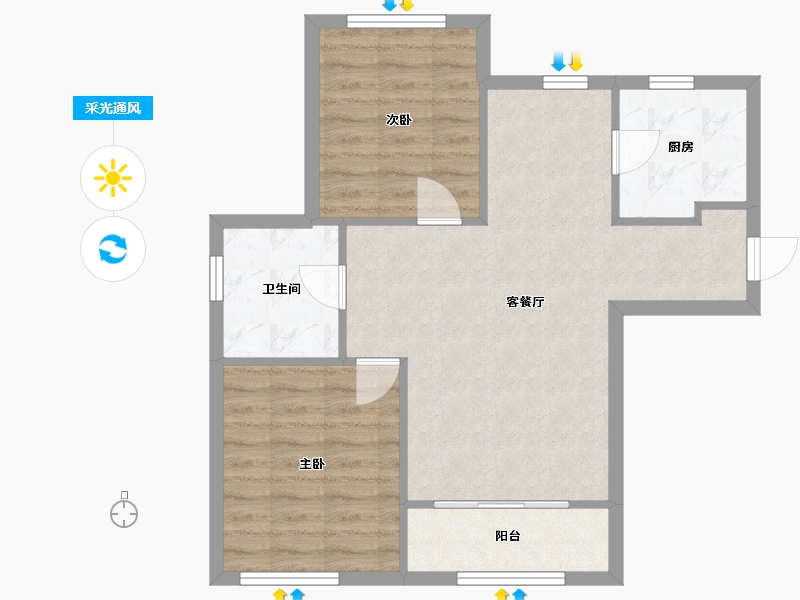 天津-天津市-宝利BLOCK街区,7号楼,8号楼,11号楼,4号楼,5号楼,10号楼建面9-65.58-户型库-采光通风