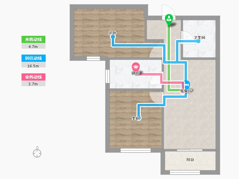 天津-天津市-宝利BLOCK街区6号楼,7号楼,8号楼,11号楼,4号楼,5号楼,10号楼-55.75-户型库-动静线