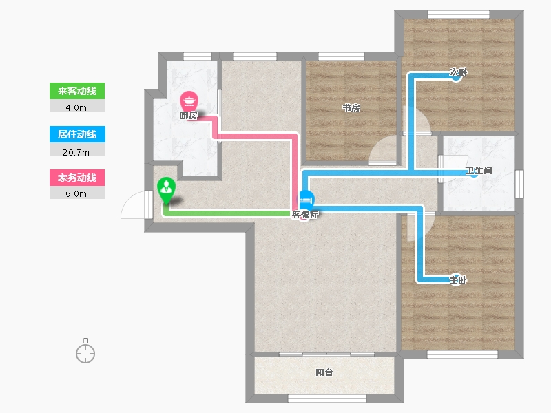 天津-天津市-宝利BLOCK街区6号楼,7号楼,8号楼,11号楼,4号楼,5号楼,10号楼-78.72-户型库-动静线