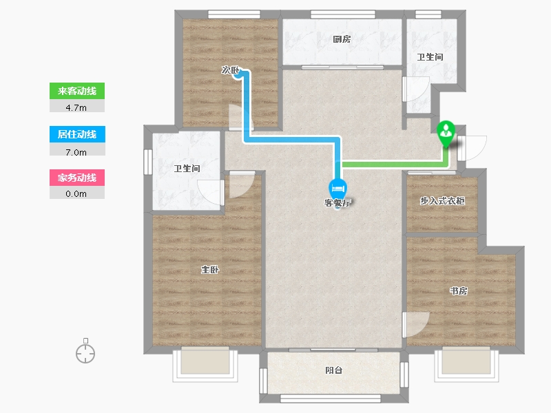 天津-天津市-品悦江南1号楼,2号楼,3号楼,4号楼,5号楼,7号楼,8号楼,9号楼-96.81-户型库-动静线