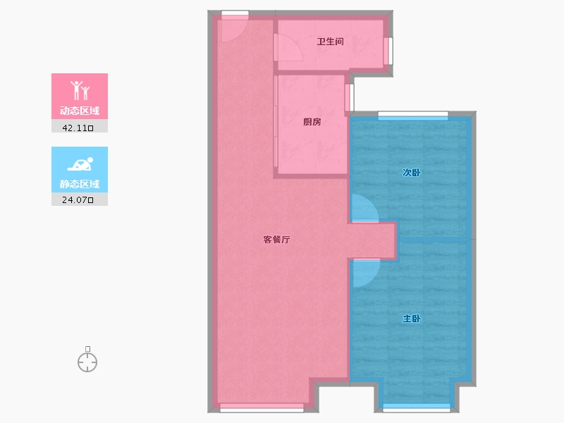 天津-天津市-新城梧桐公馆1号楼,2号楼,3号楼,4号楼,5号楼,6号楼,7号楼,8号-60.00-户型库-动静分区