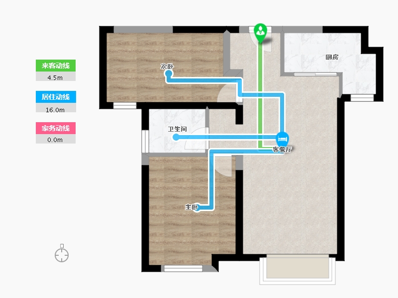 天津-天津市-鑫苑汤泉世家2号楼,3号楼,4号楼,6号楼建面86m²-56.50-户型库-动静线