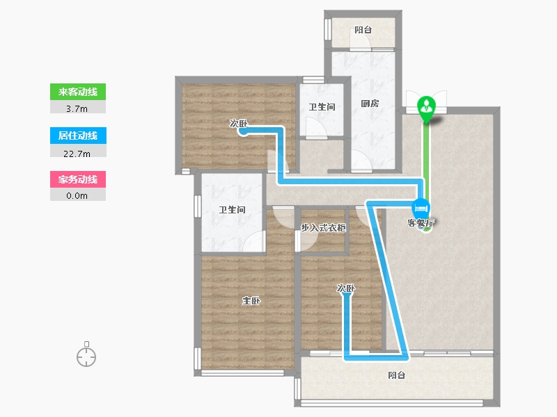 四川省-成都市-中粮武侯瑞府1,2,3,4,8号楼137m²-115.17-户型库-动静线