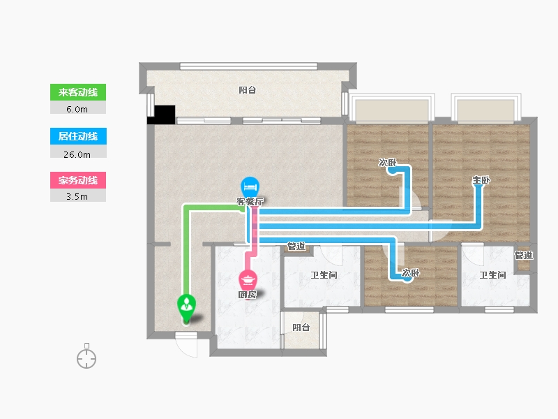 四川省-成都市-中建天府公馆9号楼,3号楼133m²-99.55-户型库-动静线