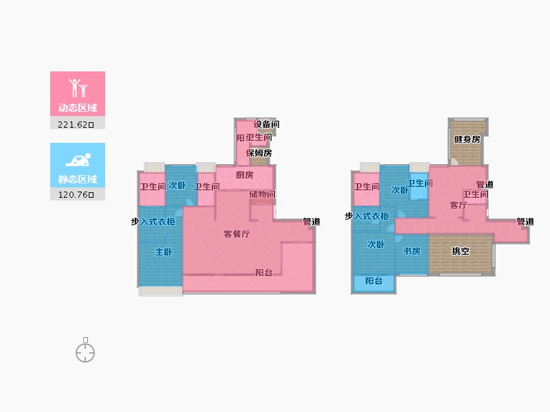 四川省-成都市-华润置地悦玺402m²-363.48-户型库-动静分区