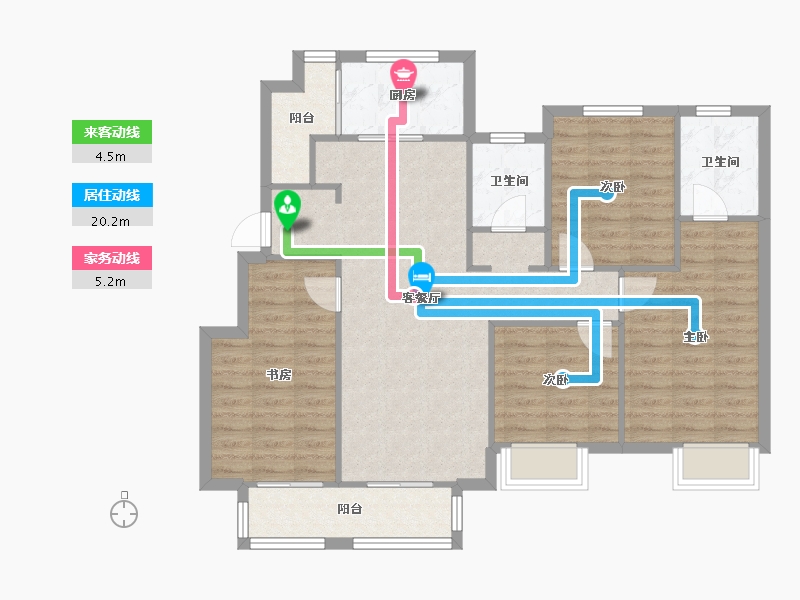 天津-天津市-新华联悦澜湾悦府嘉苑5号楼,悦府嘉苑16号楼,悦府嘉苑9号楼,悦府嘉苑20号楼,建-98.57-户型库-动静线