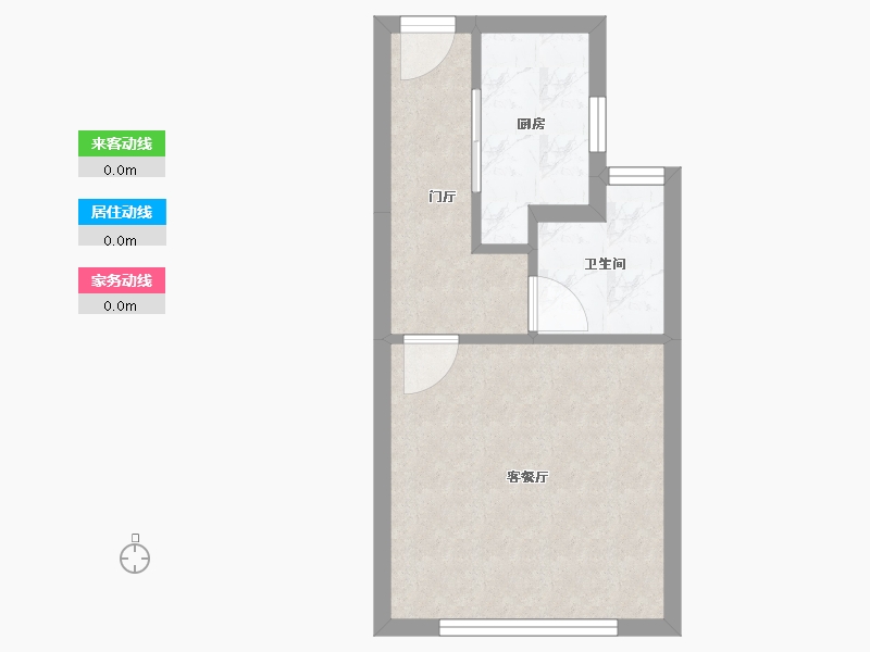 天津-天津市-首创新北京半岛禧瑞春晓28号楼建面50m²-30.05-户型库-动静线