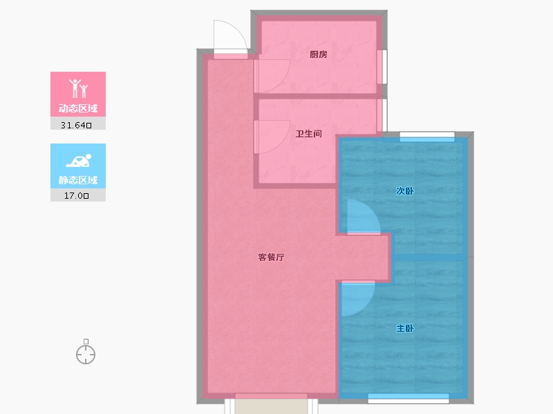 天津-天津市-首创新北京半岛禧瑞琨庭70号楼,禧瑞琨庭71号楼,禧瑞琨庭72号楼,73号楼,74号-43.44-户型库-动静分区