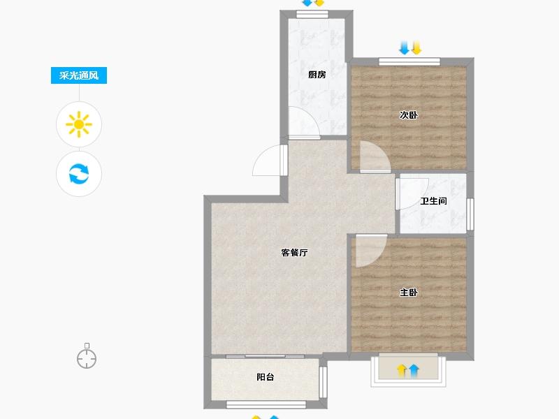 天津-天津市-碧桂园云湖8号楼,10号楼,9号楼,11号楼,12号楼,3号楼,4号楼,-70.40-户型库-采光通风