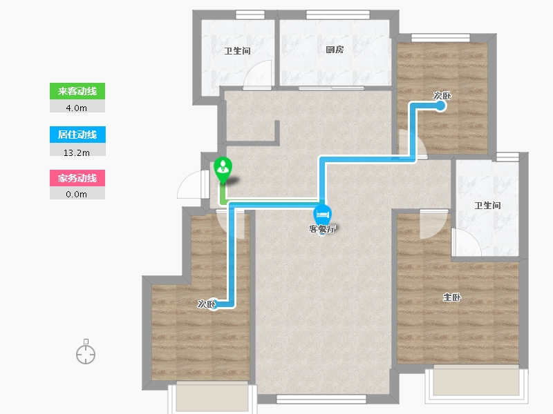 天津-天津市-梧桐大道一期7号楼,梧桐大道一期9号楼,梧桐大道一期10号楼,梧桐大道一期11号楼,-82.13-户型库-动静线