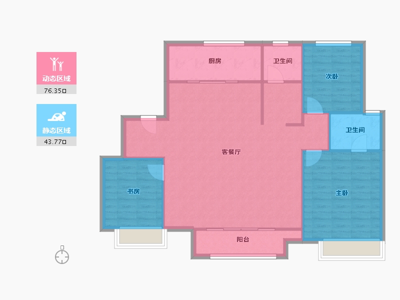 天津-天津市-集美雍阳22号楼,集美苑27号楼,集美苑26号楼,集美苑21号楼,集美苑20号楼建-111.11-户型库-动静分区