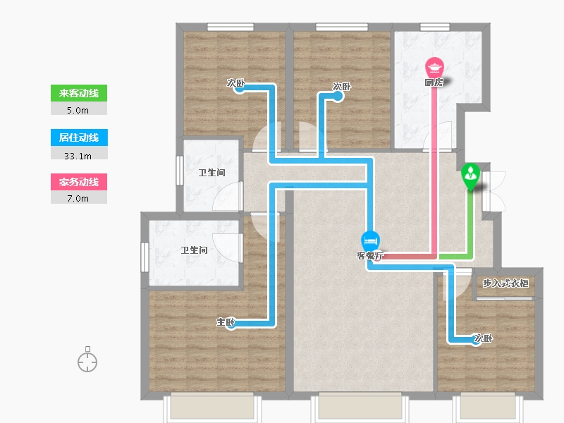 天津-天津市-金融街金悦府融悦景苑2号楼,融悦景苑4号楼,融悦景苑11号楼,融悦景苑12号楼,融悦-109.60-户型库-动静线