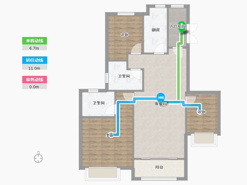 天津-天津市-恒大翡翠湾天泽御苑3号楼,天泽御苑4号楼,天泽御苑5号楼,天泽御苑6号楼,天泽御苑7-88.02-户型库-动静线