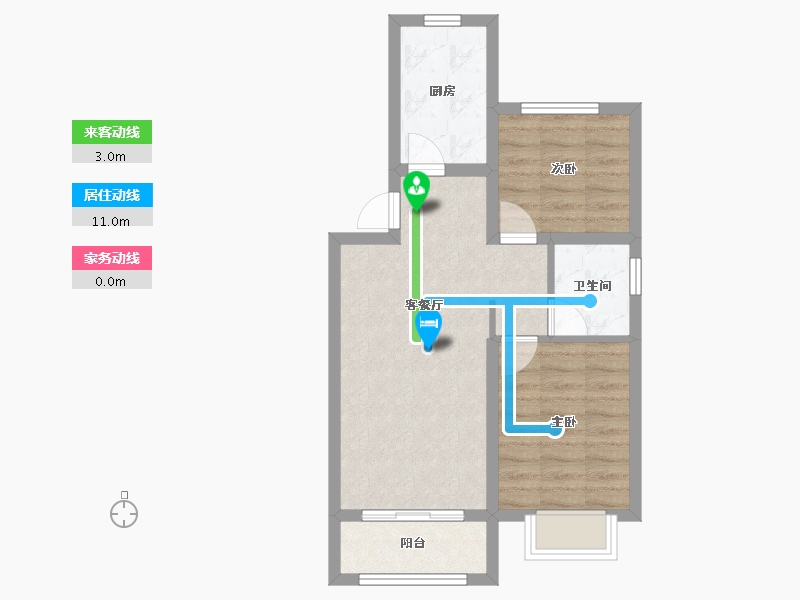 天津-天津市-亿博棠樾府1号楼,3号楼,2号楼建面90m²-55.27-户型库-动静线