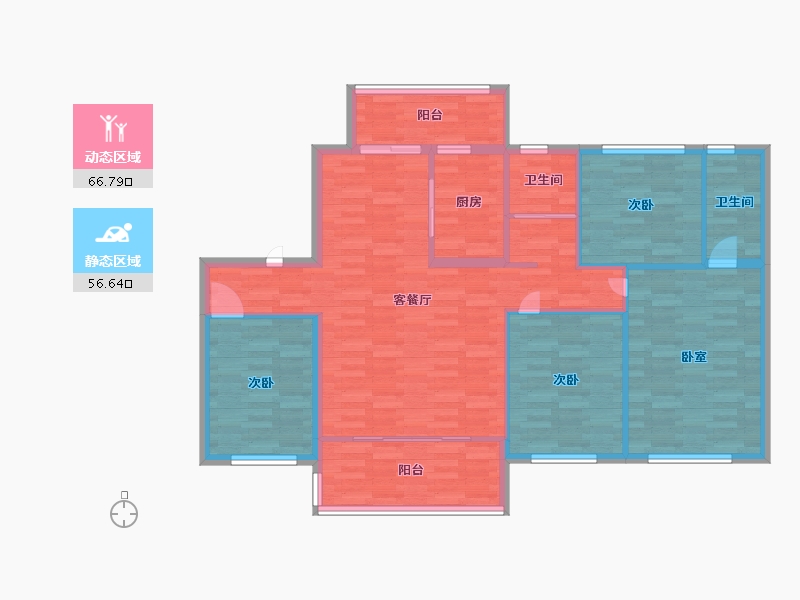 河南省-郑州市-碧桂园生态城21号楼建面140m2-112.00-户型库-动静分区