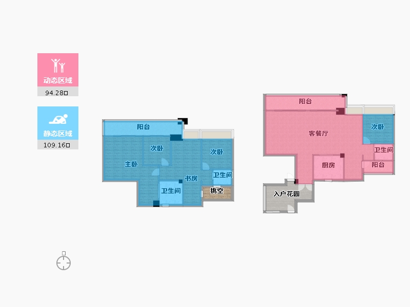 四川省-成都市-光华壹号170m²-201.91-户型库-动静分区