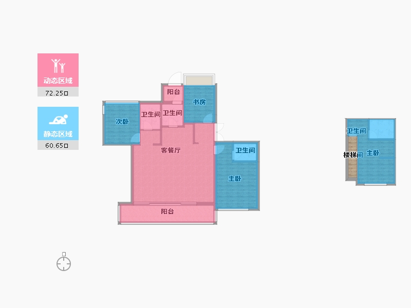 四川省-成都市-珑悦锦云花园3号楼,9号楼,12号楼155m²-123.99-户型库-动静分区