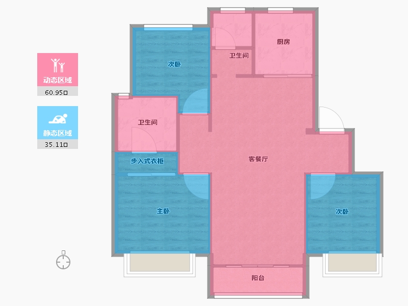 天津-天津市-卓越云门1栋,2栋,7栋,9栋,10栋,11栋,12栋,14栋,16-88.00-户型库-动静分区