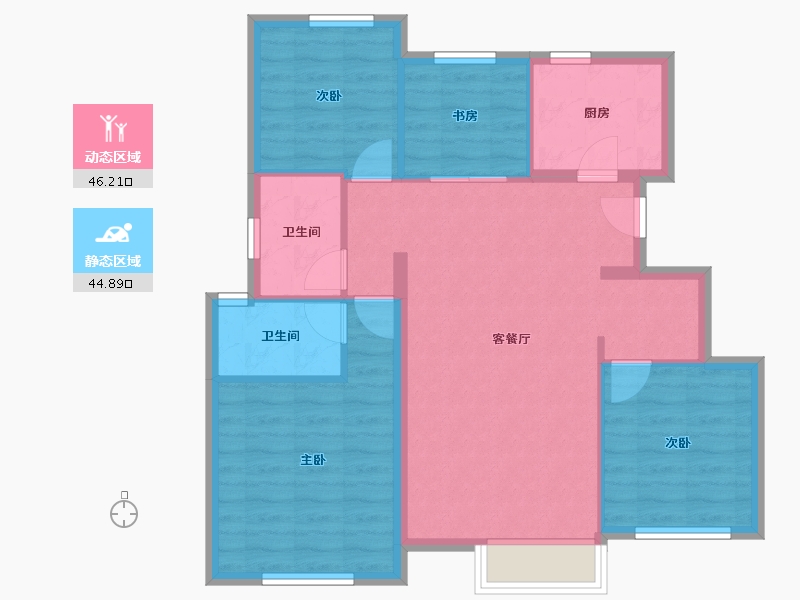 天津-天津市-中骏宸景湾8号楼,15号楼,12号楼,14号楼,6号楼,3号楼,5号楼,-82.09-户型库-动静分区