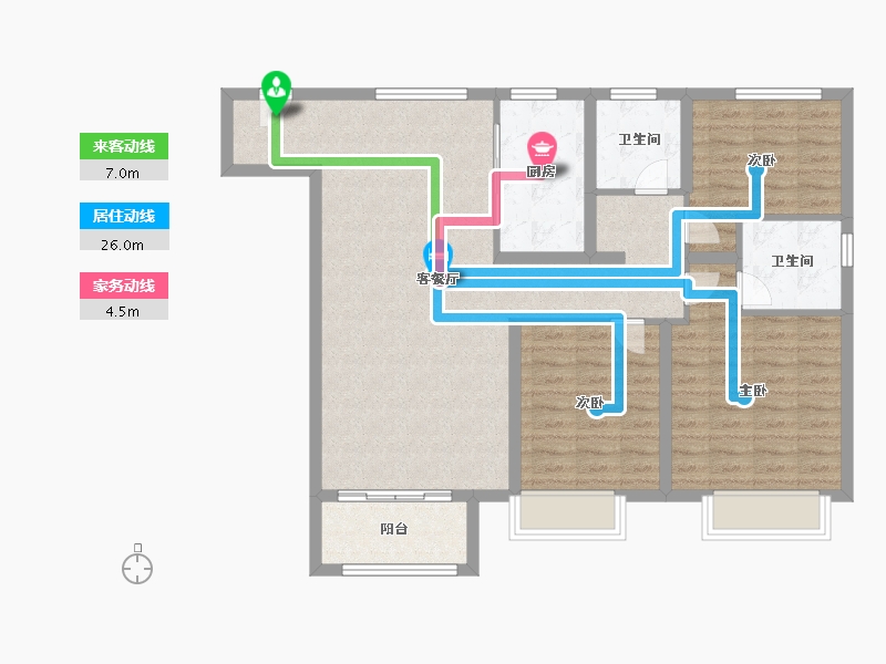 天津-天津市-新城樾风华1-D-3号楼,1-D-4号楼,1-D-11号楼,2-B-12号楼,2-B-100.80-户型库-动静线