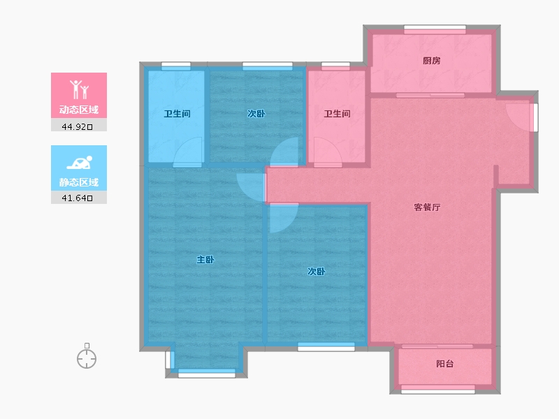 天津-天津市-路劲隽澜湾15号楼,10号楼,11号楼,12号楼,13号楼,14号楼,22号-78.84-户型库-动静分区