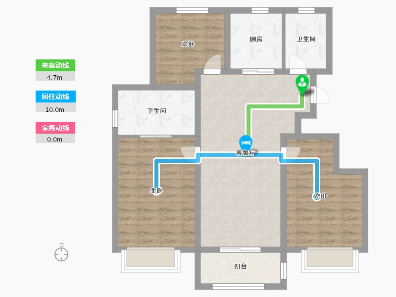 天津-天津市-新城樾风华3-C-17号楼,3-C-18号楼,3-C-19号楼-84.00-户型库-动静线