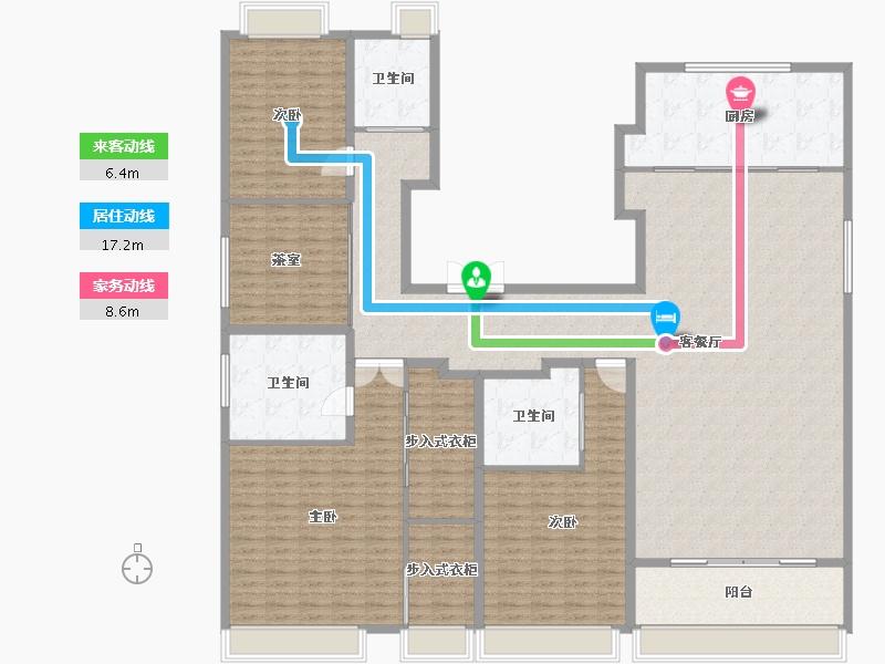 天津-天津市-梅江壹号院7栋,8栋,建面300m²-240.00-户型库-动静线