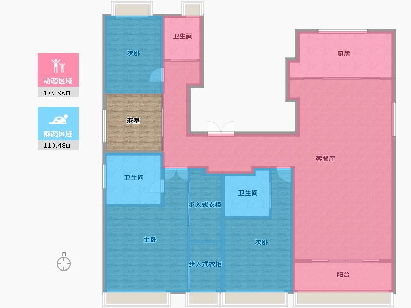 天津-天津市-梅江壹号院7栋,8栋,建面300m²-240.00-户型库-动静分区