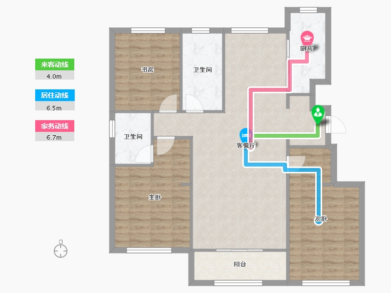 天津-天津市-融创御园1号楼,7号楼,2号楼,8号楼,3号楼,4号楼,6号楼,5号楼-101.55-户型库-动静线